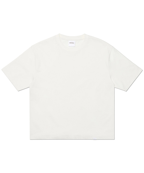 NM PLAIN CROP T-SHIRT - WHITE
