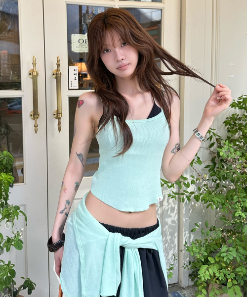 AIRY RIB SLEEVELESS (4 COLORS)