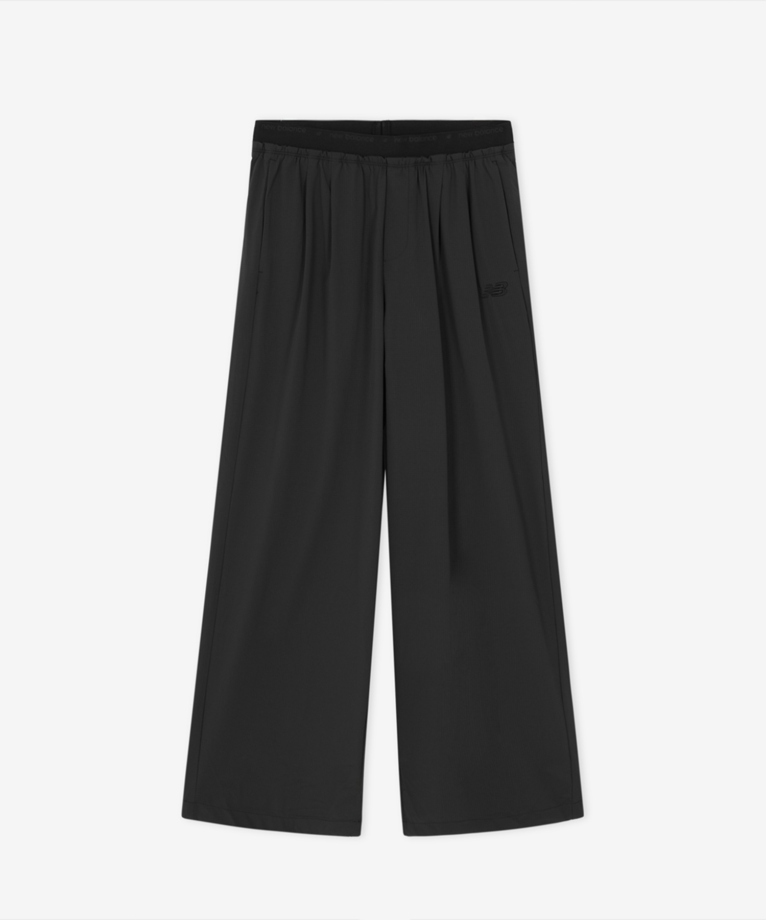 NBNTG3W712 / WOMEN FROZEN Air Stretch широкие брюки оверсайз (BLACK)