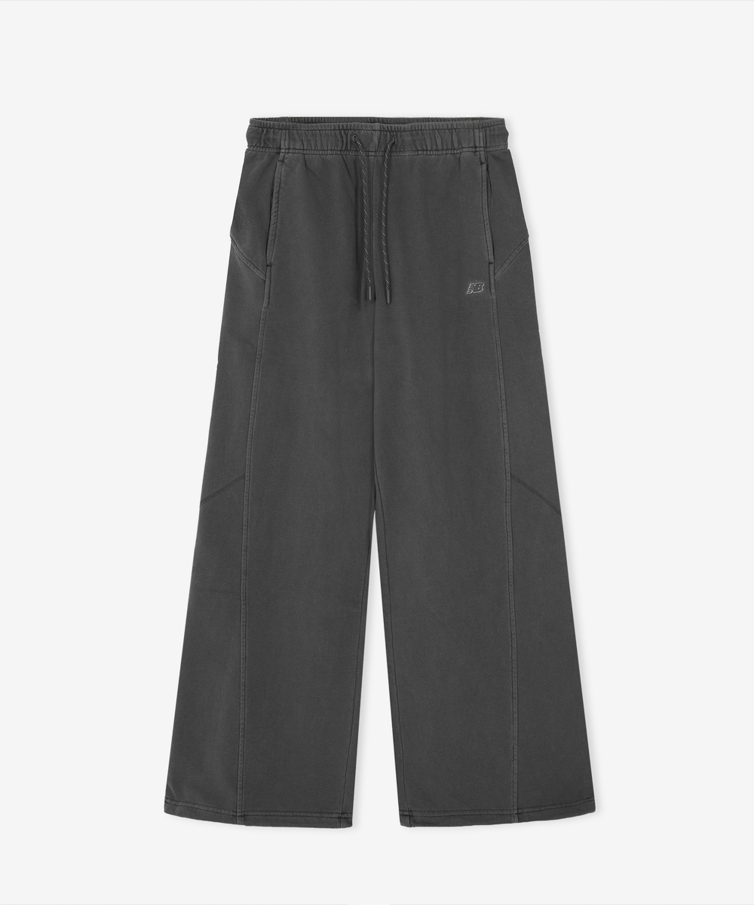 NBMLG2W442 / Женские легкие трикотажные брюки оверсайз (DYEING CHARCOAL)