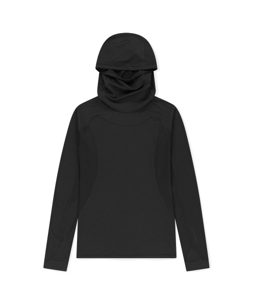Polartec® Delta™ FlexAir Hooded LS Tee Black