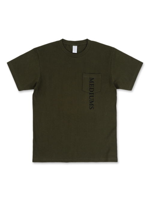 Футболка Vertical Logo Pocket Tee - Olive