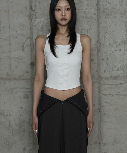 Crochet Point Short Sleeve (Ivory)