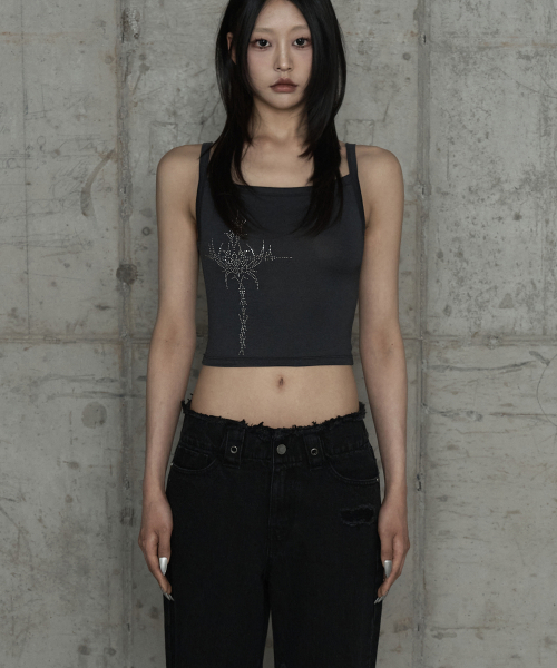 Cross Hotfix Backless Sleeve (Dark Gray)