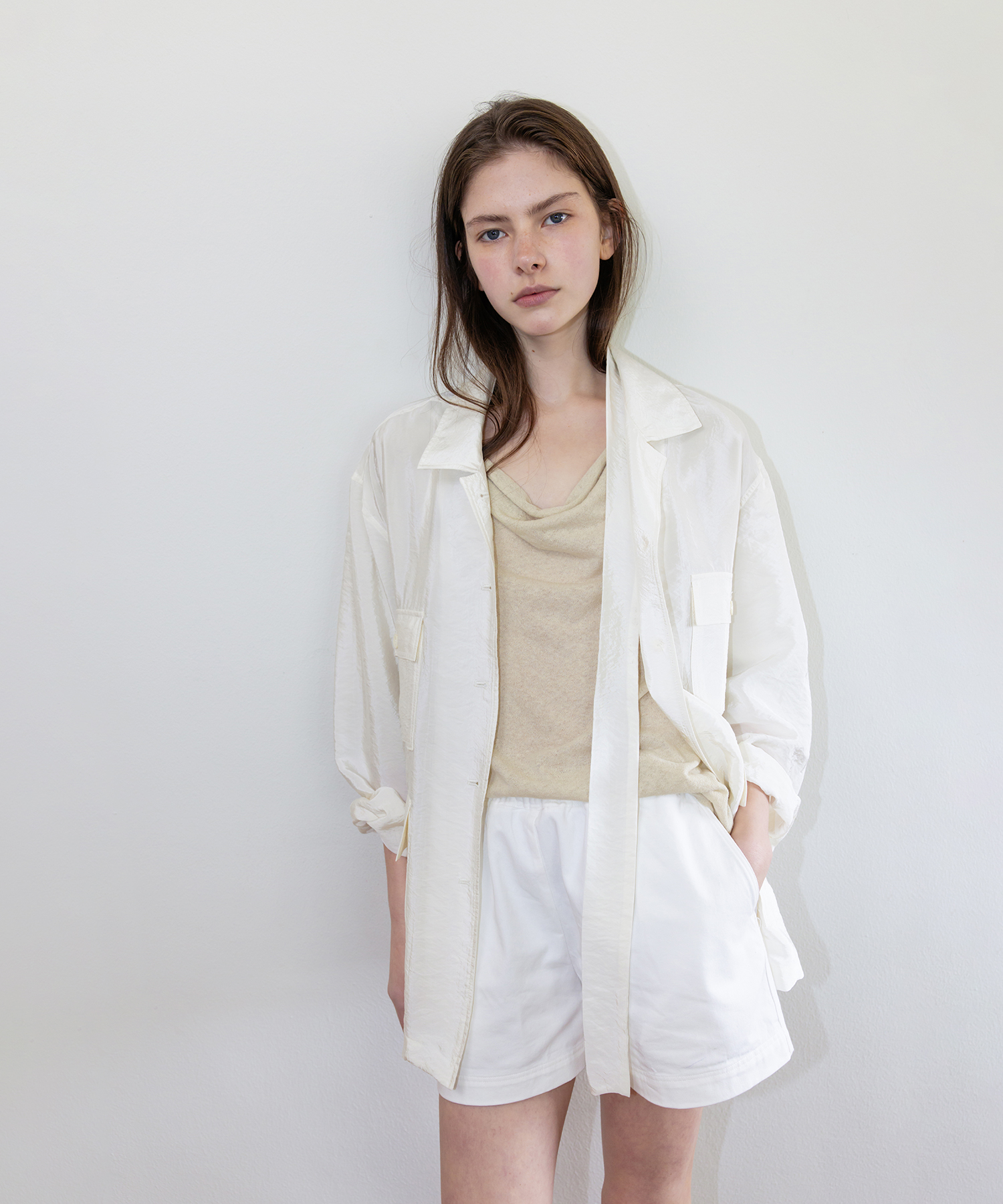 Safari Shirts Jacket_Ivory