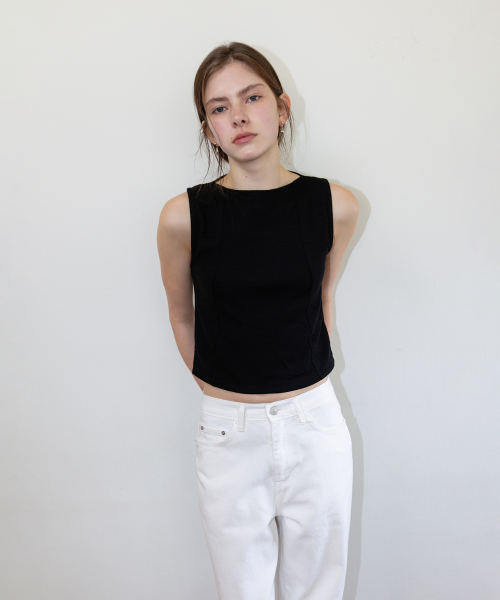 Blair Boat Sleeveless_Black