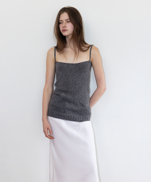 Rest Pocket Sleeveless Knit_Charcoal
