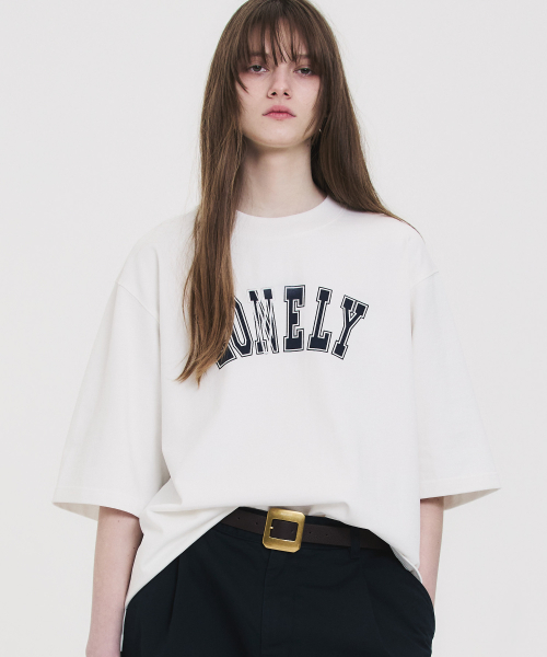LONELY/LOVELY STRUCTURED T-SHIRT WHITE