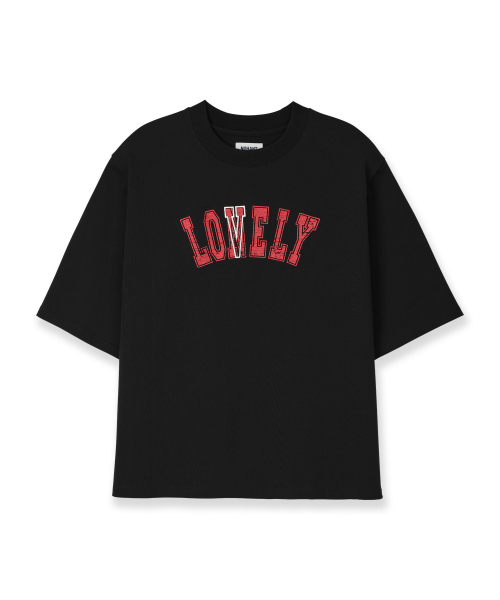 LONELY/LOVELY STRUCTURED T-SHIRT BLACK