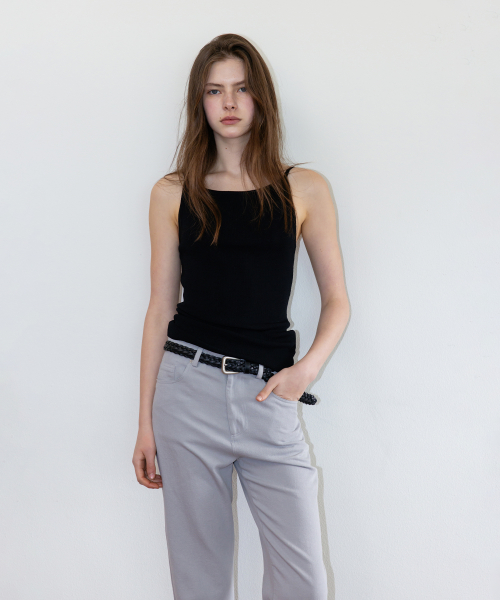 We Summer Knit Sleeveless_Black