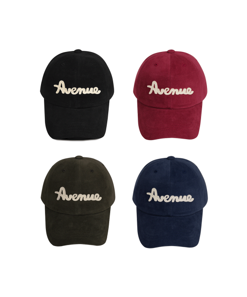AVENUE 로고 펠트 볼캡 - 4colors