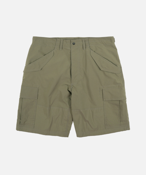 MICRO RIPSTOP ESSENTIAL CARGO SHORTS _ LIGHT OLIVE