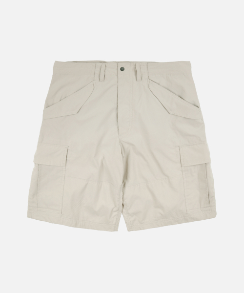 MICRO RIPSTOP ESSENTIAL CARGO SHORTS _ LIGHT GRAY