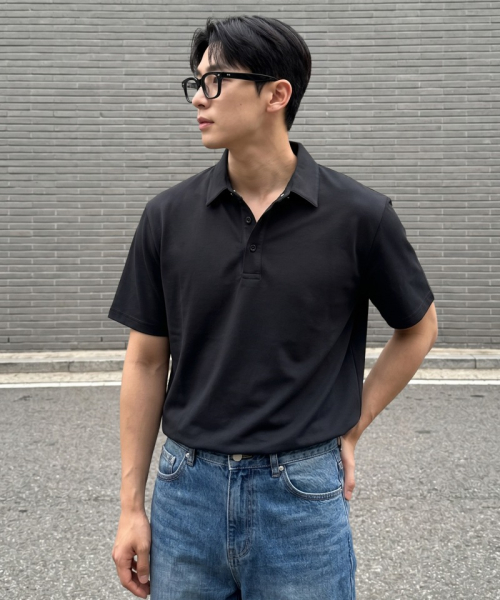 Футболка поло Cool Fit UV-cut Black
