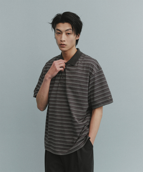 Brief Stripe Short Sleeve T (Black)