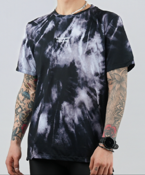 Футболка Run Tie-Dye Black