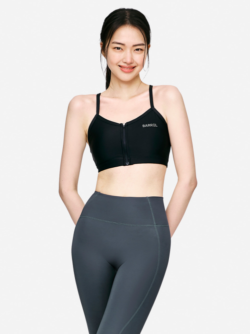 Женский топ-бра на молнии Black (B6SWWBR031BLK)