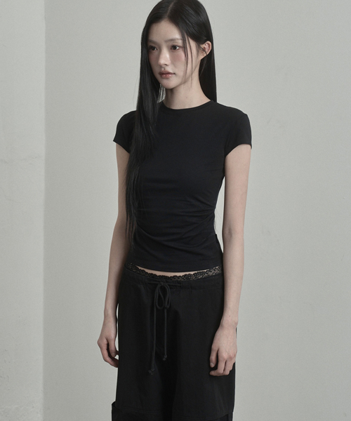Drape Silket Top (black)