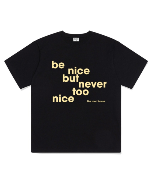 Оверсайз футболка be nice Black
