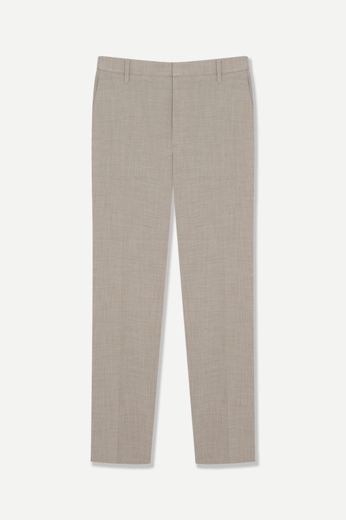 Двутонные мятые брюки Beige BNFMTA394BE