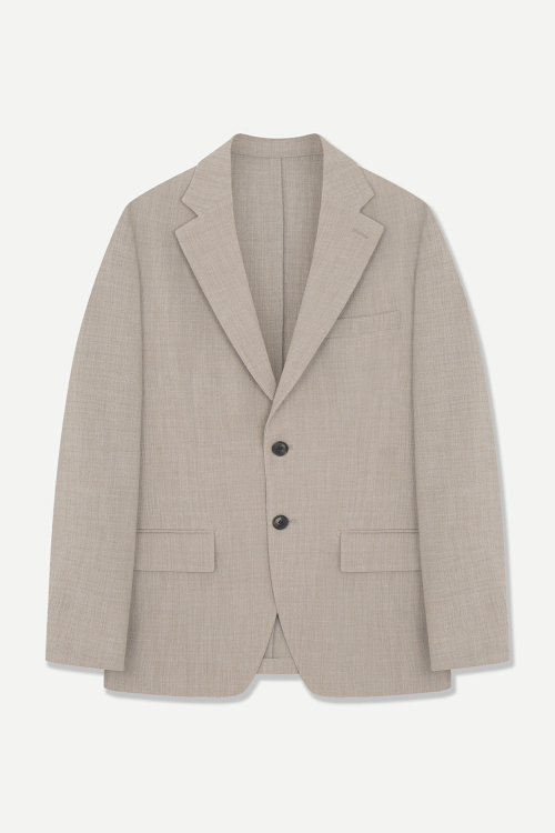 Двухтонный жакет со складками Beige BNFMEA294BE