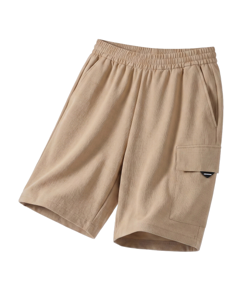 Охлаждающие шорты H4 из сирсакера на резинке (Beige)