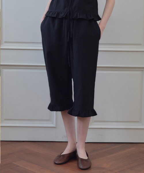 кружево Point Frill Pants_CTB573(Black)