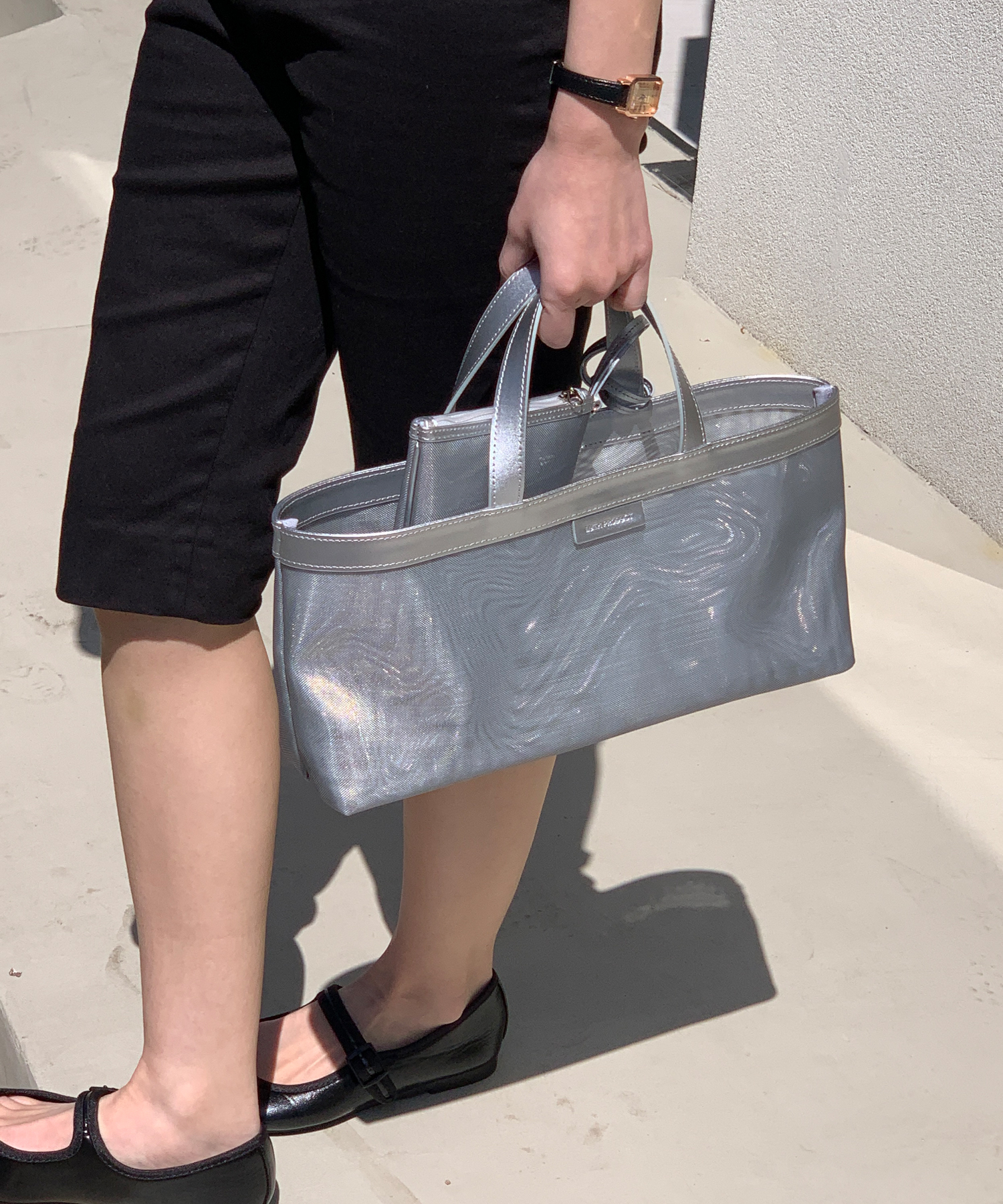 Commuters сетка Tote Bag _ SILVER