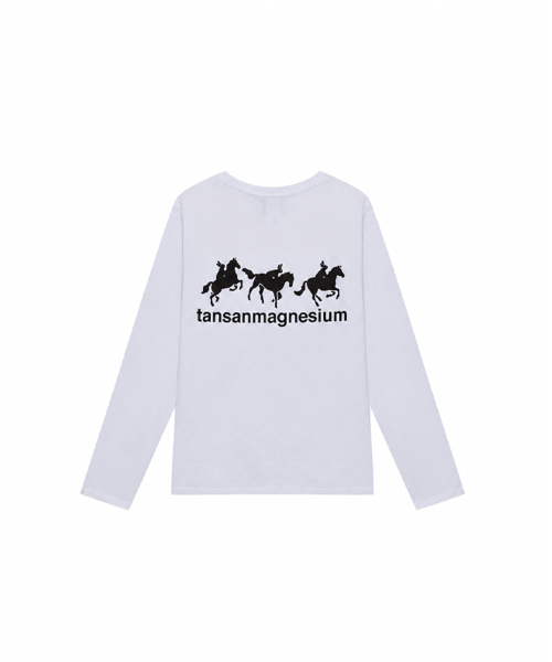 Лонгслив Horse Rabbit (White/Black)