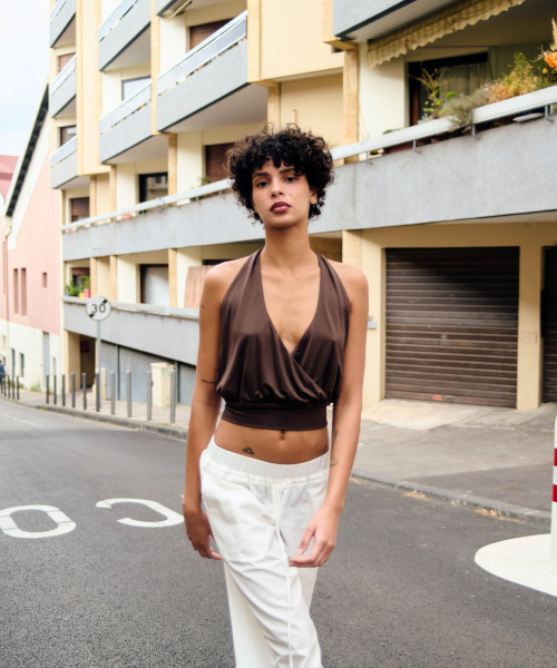 Vela bow top (Brown)