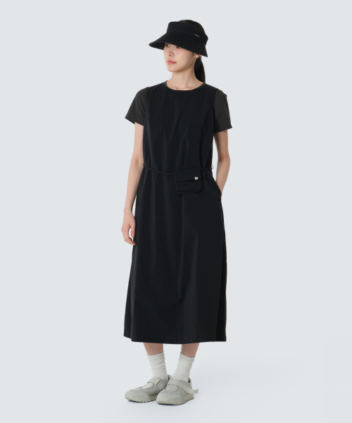 루트 여성 슬리브리스 원피스 (S26MWROP65) Black