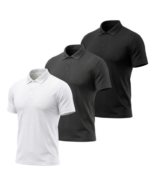 Охлаждающий хлопковый поло muscle fit 3color