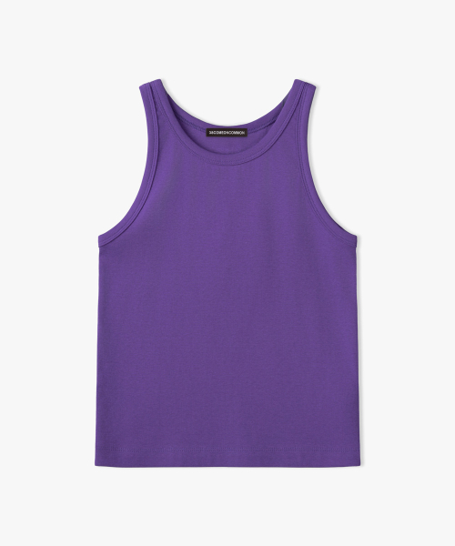 Slim Rib хлопковый Sleeveless (Purple)