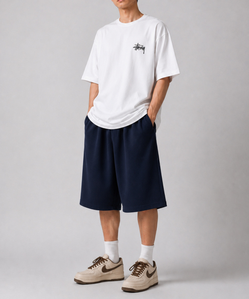 Свободные бермуды Loose Flow Navy