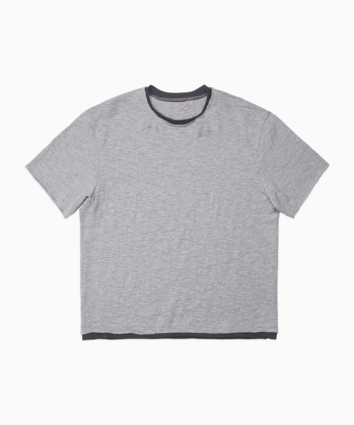 Футболка с открытыми срезами GREY