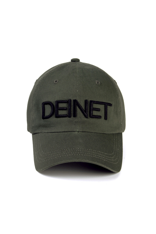DEINET LOGO CAP IN KHAKI