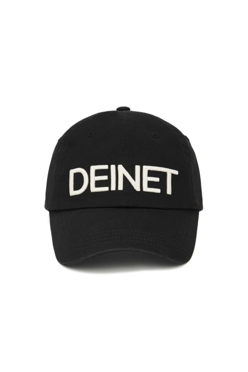 DEINET LOGO CAP IN BLACK