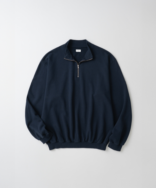 Vintage Light Weight Half Zip Sweatshirt (Vintage Navy)