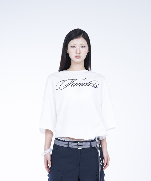 BACK CUT-OUT T-SHIRT - WHITE