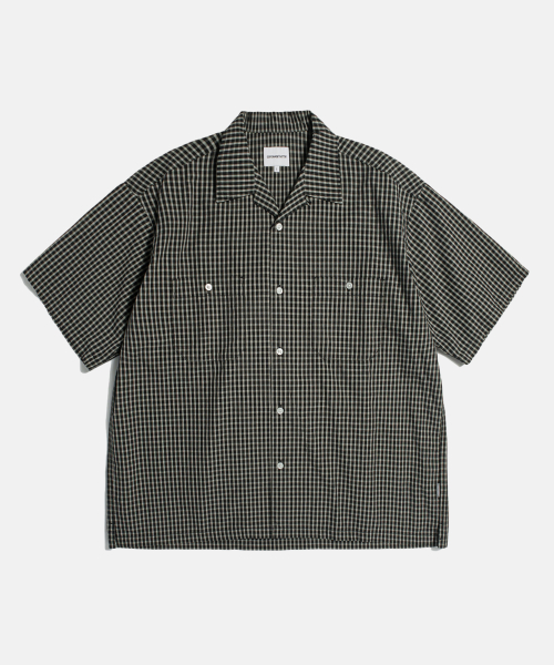 Double Grid 2 Pocket S/S Shirt Black