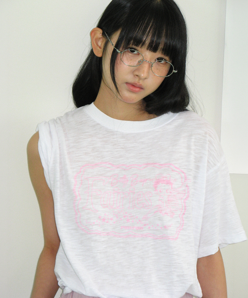 BETTY BOOP FAIRY SLUB BASIC FIT T SHIRT WHITE