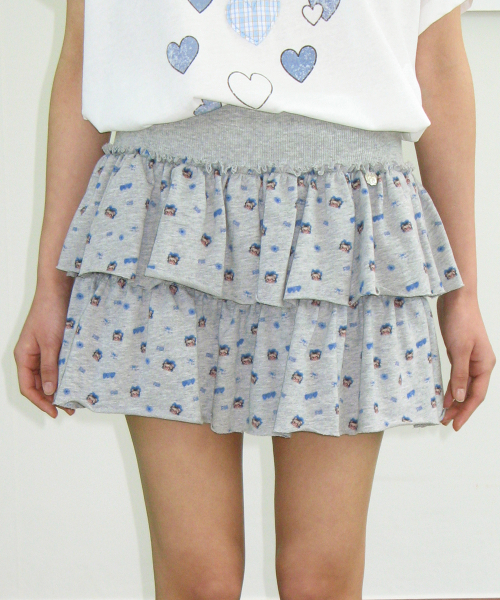 BETTY BOOP PATTERN PANTSKIRT GREY