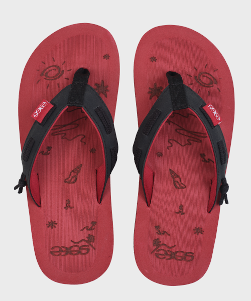 FEROA Flip-Flop - Red/Black