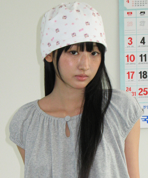 BETTY BOOP PATTERN STRING BEANIE WHITE