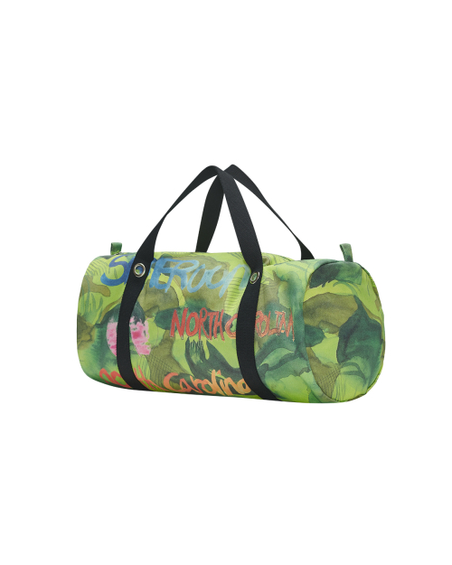 ROUND SHAPE PRINTING BOSTON BAG (CAMO)