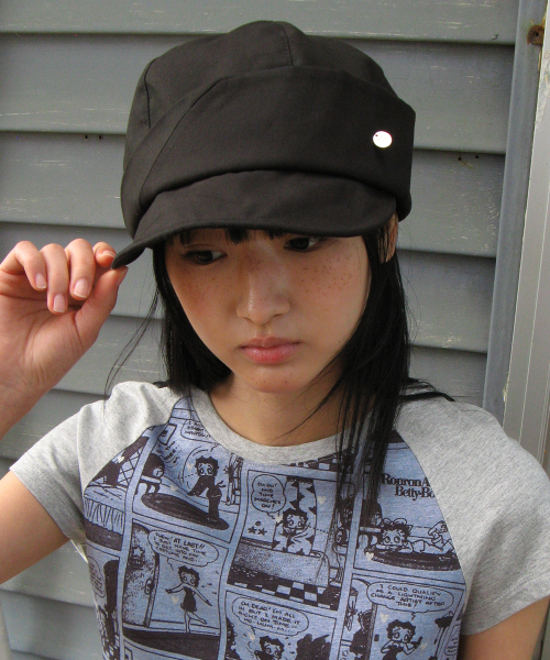 VOLUME PANEL NEWSBOY CAP BLACK