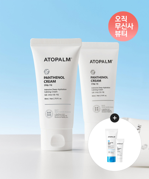 판테놀 크림 80ML X 2개+[증정]판테놀로션23ml+탑투토워시100ml