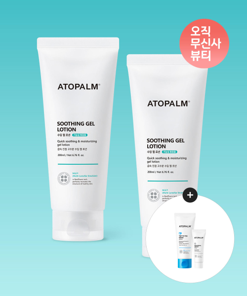 수딩 젤 로션 200ML X 2개+[증정]판테놀로션23ml+탑투토워시100ml