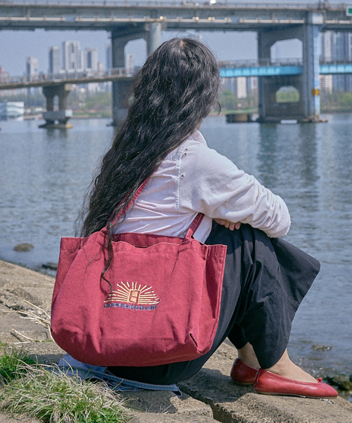 초록스튜디오(CHOROK STUDIO) NAGAJA Canvas Bag #2 (Washed Red