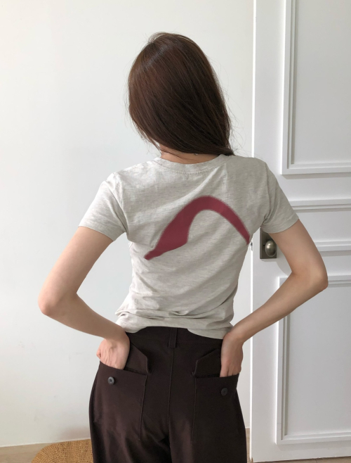(W) ZRS Spray Logo Tee (OATMEAL)